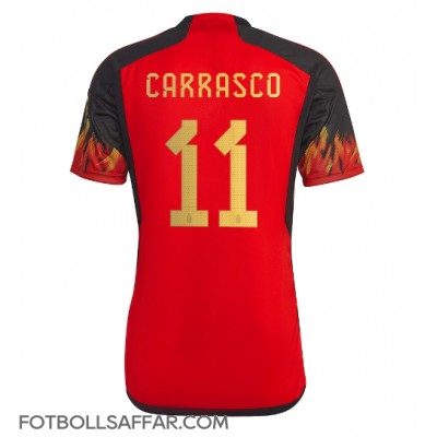 Belgien Yannick Carrasco #11 Hemmatröja VM 2022 Kortärmad